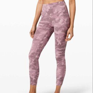 Lululemon Align Leggings Pink Camo High Rise Size 0 – Buttery Soft Yoga Tights